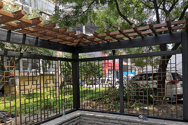 北京市西城區鋼結構廊架施工項目